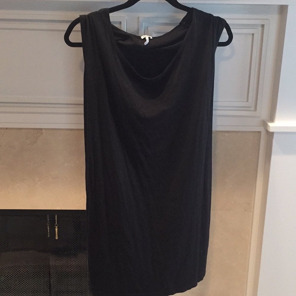 Black slip dress